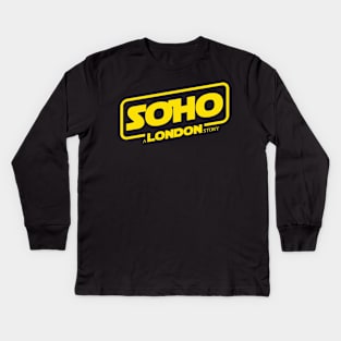 Soho, a london story Kids Long Sleeve T-Shirt